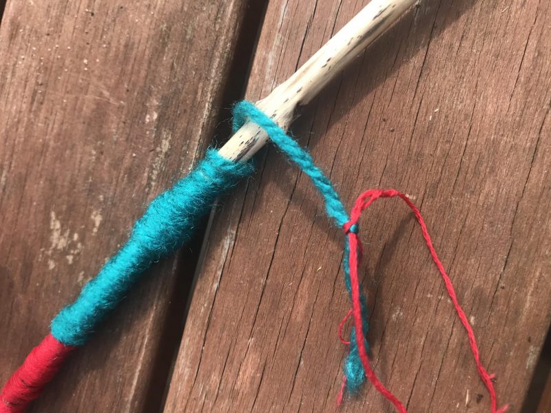 How to make yarn sticks a simple nature craft for all ages