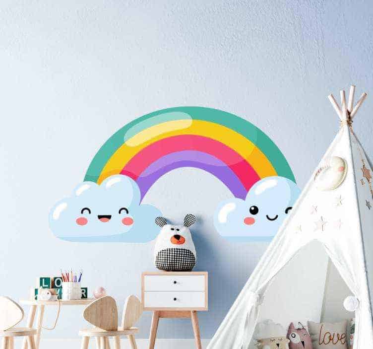 Rainbow Stickers for Wall Decor